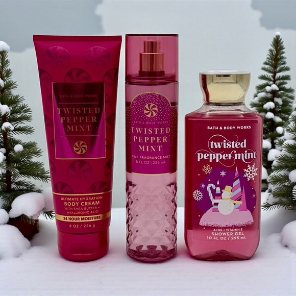 Bath & Body Works Other - Bath & Body Works Twisted Peppermint Body Care Gift Set NWT